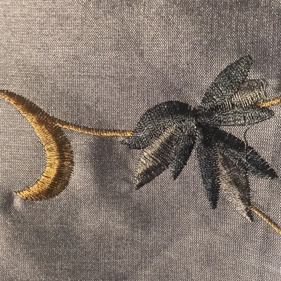 Embroidered Single Lined Curtain Panel - Picture 5 of 9